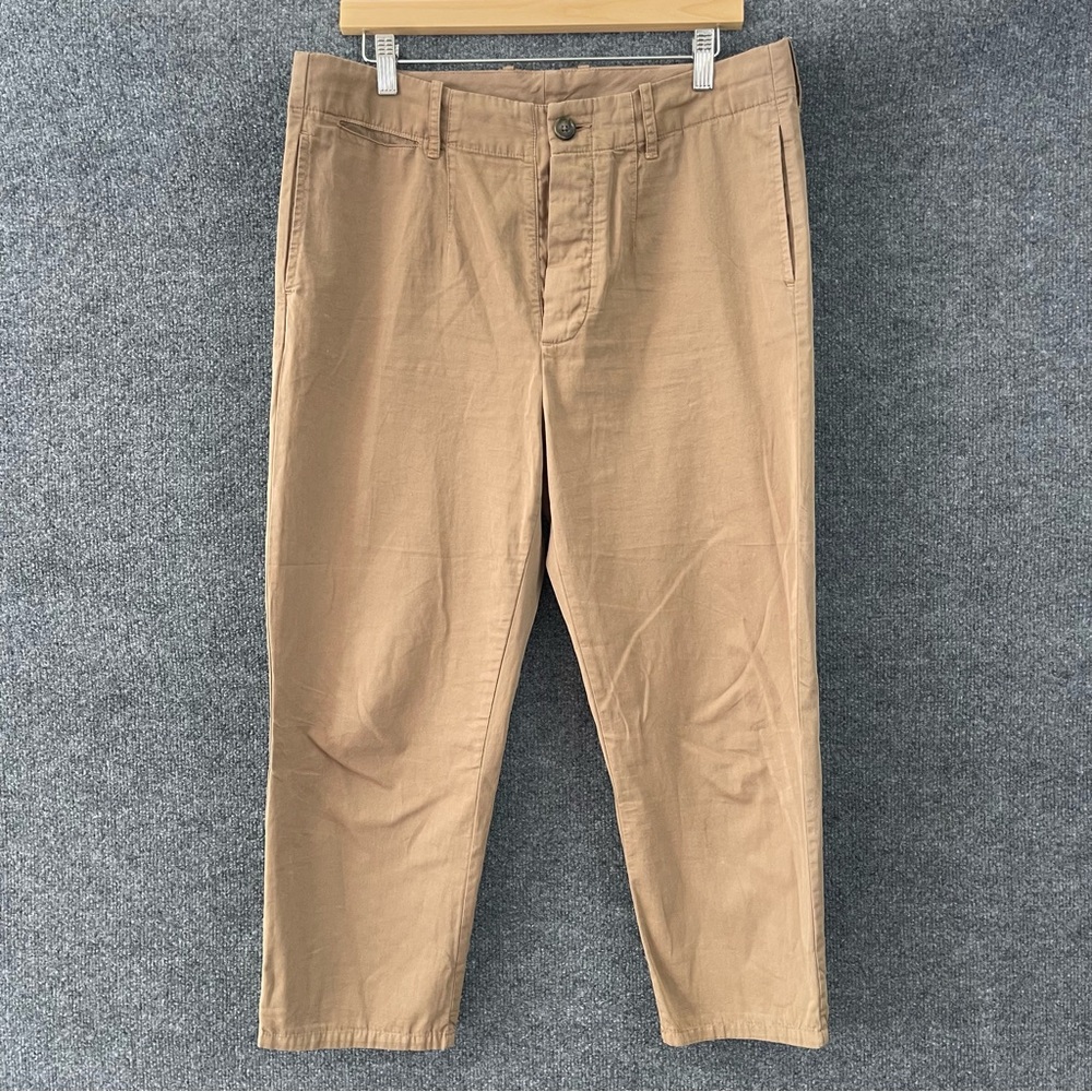 STANDARD JAMES PERSE Womens Cropped Pants Size 29 Khaki Pockets Neutral - Picture 1 of 10